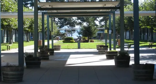 Skyline High School pergola and courtyard